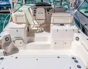 Grady-White Boats Express 370 37-foot Express Cabin boat cockpit forward