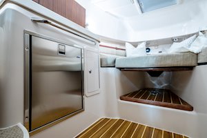 Grady-White Marlin 300 30-foot walkaround cabin boat refrigerator