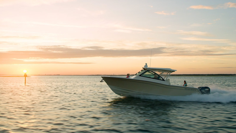 Making memories on a Grady-White boat.