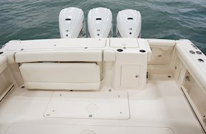 Grady-White Freedom 375 37-foot dual console fishing boat cockpit