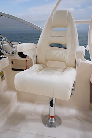 Grady-White Freedom 235 23-foot dual console deluxe seating helm chair