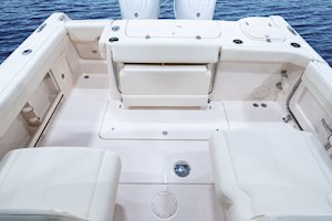 Grady-White Freedom 307 30-foot dual console cockpit overall