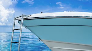 Grady-White 251 CE 25-foot Coastal Explorer fishing boat bow ladder extended