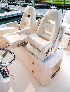 Grady-White Canyon 271 27-foot center console command elite helm chairs