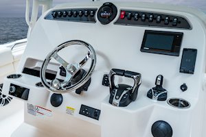 Grady-White Canyon 336 33-foot center console helm overall