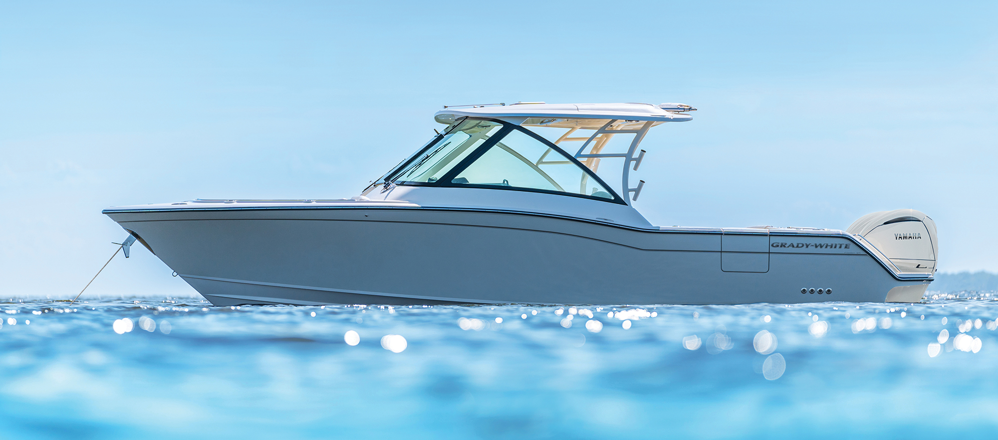 Grady White Freedom 325 32 Foot Dual Console Fishing Boat Port Console Anchored