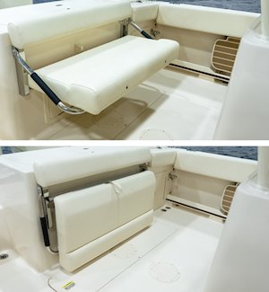 Grady-White Fisherman 257 center console aft bench seat