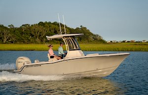 Grady-White Fisherman 216 21-foot center console boat running