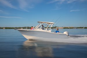 Grady-White Freedom 235 23-foot dual console port side running