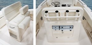 Grady-White Fisherman 257 center console lean bar