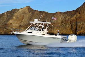 Grady-White Gulfstream 232 23-foot walkaround cabin channel islands port side running