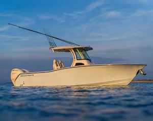 Grady-White Canyon 271 27-foot center console boat starboard side beauty