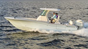 Grady White 281 CE profile port side running