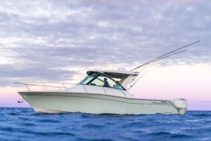 Grady-White Boats Express 340 33-foot Express Cabin port side cruising