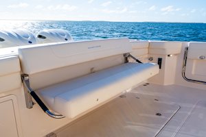Grady-White Boats Express 340 33-foot Express Cabin foldaway aft bench seat
