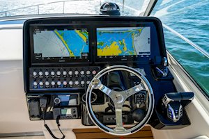 Grady-White Boats Express 340 33-foot Express Cabin boat helm overall