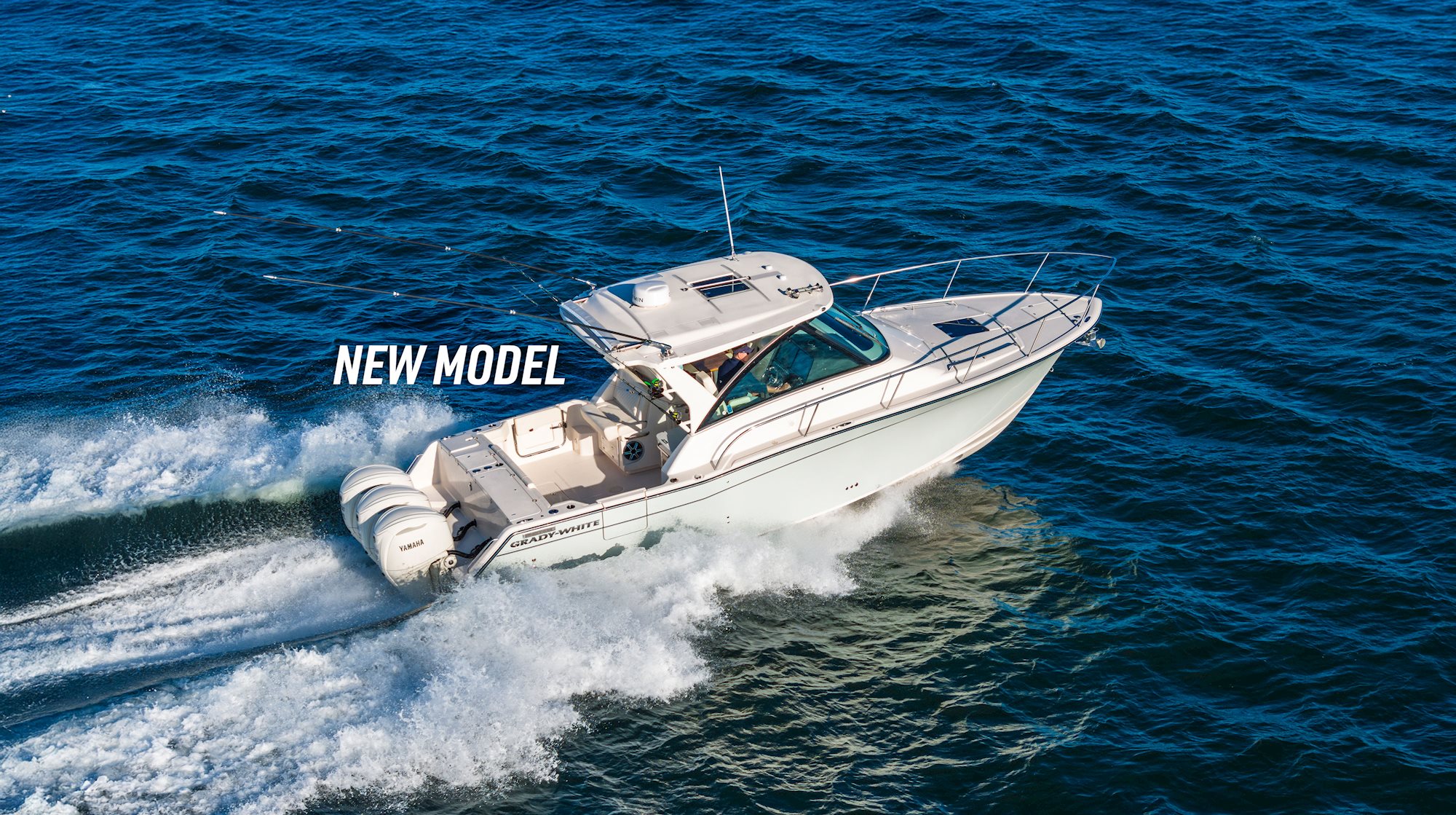 Grady-White Express 340 running starboard side